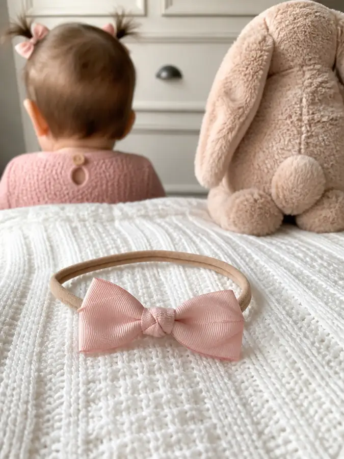 Baby headband with a bow